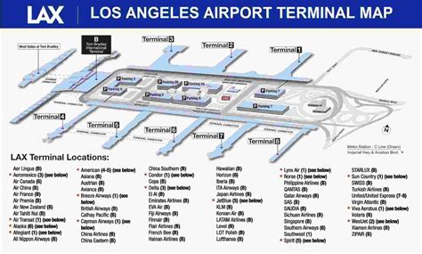 lax international airport map